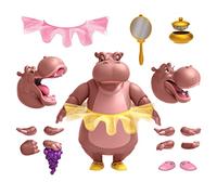 SUPER7 Fantasia figurine Disney Ultimates Hyacinth Hippo 18 cm