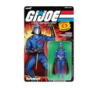 Super7 G.I. Joe Reaction+ Wave 06 Cobra Commander (Film, Black Cape) Action Figure