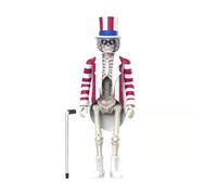 Super7 Grateful Dead W3 Uncle Sam Skeleton ReAction Figure