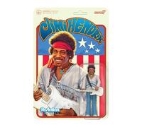 SUPER7 Jimi Hendrix Festival - Jimi Hendrix Action Figure 9.5 cm with Classic Collectible Accessories and Retro Toys