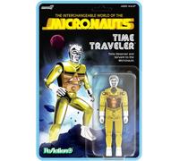 Super7 Reaction+ Micronauts Time Traveler (Translucent Yellow) - 4" Micronauts Action Figure with Accessories - Classic Cartoon Collectibles and Retro Toys