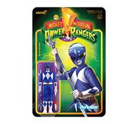 Super7 Mighty Morphin Power Rangers Blue Ranger - 3.75" Power Rangers Action Figure with Accessories Classic TV Show Collectibles and Retro Toys