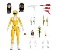Super7 Mighty Morphin Power Rangers Ultimates Action Yellow Ranger Figure 18 Cm