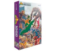 Super7 Mighty Morphin Power Rangers Grouped Puzzle - 1,000 Piece Power Rangers Puzzle Classic TV Show Collectibles