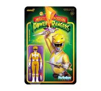 SUPER7 Mighty Morphin Power Rangers Yellow Ranger Reaction FIG, Multicolor (RE-POWRW03-YPR-)