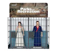 SUPER7 Parks and Recreation Ron and Tammy 2 Wedding Night - (2-Pack) 3.75" Parks and Rec Action Figures with Accessory Classic TV Show Collectibles and Pop Culture Toys