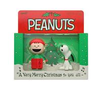 Super7 Peanuts Reaction Figures - Pack of 2 Charlie Brown and Snoopy (Caroling) Action Figure