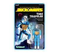 Super7 Reaction+ Micronauts Time Traveler (Translucent Blue) - 4" Micronauts Action Figure with Accessories - Classic Sci-Fi Collectibles and Retro Toys