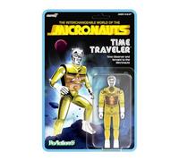 Super7 Reaction+ Micronauts Time Traveler (Translucent Yellow) - 4" Micronauts Action Figure with Accessories - Classic Cartoon Collectibles and Retro Toys