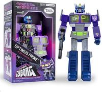 SUPER7 Transformers Optimus Prime (Shattered Glass Purple) 11 in Super Cyborg Action Figure