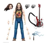 SUPER7 ULTIMATES! Cliff Burton (Superhero Poster) - 7" Action Figure with Accessories Heavy Metal Collectibles and Retro Toys