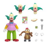 Super7 Ultimates The Simpsons Krusty The Clown - 7" The Simpsons Action Figure with Accessories Classic TV Show Collectibles and Retro Toys