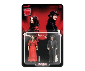 Super7 White Stripe Get Behind Me Satan Reaction Figure - (2 Pack) 3.75" White Stripe Action Figure with Accessories - Indy Rock Collection and Retro Toys