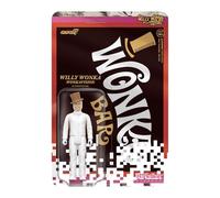 Super7 Willy Wonka and The Chocolate Factory Willy Wonka White Suit - 3.75" Action Figure with Accessory Classic Movie Collectibles and Retro Toys