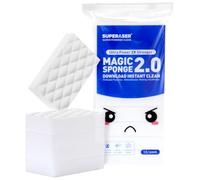 SUPERASER Magic Sponge Eraser,Tex-10 Scrub Melamine Sponges, Heavy Duty No Scratches (HD-Weave 10-Pack)