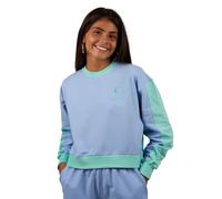 Superb BeHappy WoMens Short Sweatshirt - Blue - Size Large