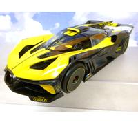 SUPERB BURAGO DIECAST 1/18 2021 BUGATTI BOLIDE IN YELLOW & BLACK 18-11047