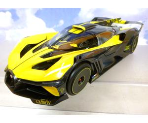 SUPERB BURAGO DIECAST 1/18 2021 BUGATTI BOLIDE IN YELLOW & BLACK 18-11047