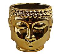 Superb Gold Buddha Head Planter