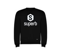Superb Hexawhite 6020 Mens long-sleeved crew-neck sweatshirt - Black - Size Large