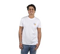 Superb Mens Short sleeve round neck t-shirt Born To Be SPRBCA-2202 man - White Cotton - Size X-Small