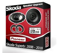 Superb Speaker upgrade Front Door Pioneer car speakers 6.5" 17cm + Rings 300W