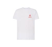 Superb Womens Camiseta manga corta BeHappy Top - White Cotton - Size X-Small