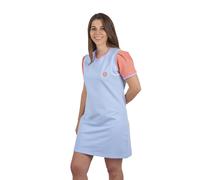 Superb Womens Vestido de manga corta BeHappy SPRBDR-2201 mujer - Blue Cotton - Size X-Small