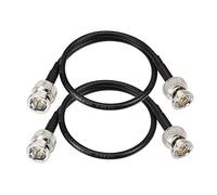 Superbat 3G/6G/HD SDI Cable 30cm,2Pcs BNC Male to Male Belden 1855A 75ohm SDI Video Cable Supports HD-SDI/3G-SDI/4K for Camera Broadcast CCTV Monitor SDI Converter etc.