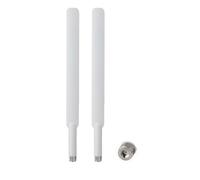 Superbat Dual Band WLAN Antenna 8dBi MIMO 2.4/5.8 GHz RP-SMA Male Compatible with Router, Mini PCI-Express PCIE Network Card USB WiFi Adapter IP Camera Surveillance, FPV Drone | White, Pack of 2