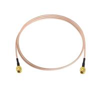 Superbat SMA Cable 1 m - WLAN Antenna Extension Cable, 50 Ohm Double Shielding Antenna Cable, SMA Male to Male for 4G LTE Wifi Router Gateway Mobile Phone SDR USB Dongle Receiver