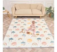 SUPERBE BEBE Baby Play Mat 150x180cm - Tummy Time Mat - XXL Large Size - Foldable, Waterproof, Non-Slip, Educational, Multi-Use