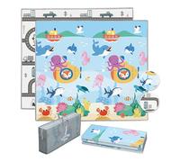 SUPERBE BEBE Baby Play Mat 150x180cm - Tummy Time Mat - XXL Large Size - Foldable, Waterproof, Non-Slip, Educational & Playful - Multi-Use