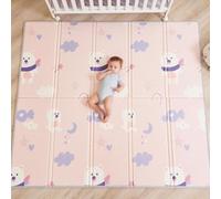 SUPERBE BEBE Baby Play Mat 150x180cm - XXL Large Size Tummy Time Mat - Foldable, Waterproof, Non-Slip Play Gym - Ideal for Crawling, Walking & Learning
