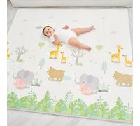 SUPERBE BEBE Baby Play Mat 180x200cm - Tummy Time Mat - XXL Large Size - Foldable, Waterproof, Educational, Non-Slip, Thick, Soft, Multi-Use - Alphabet
