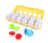 SUPERBE BEBE Montessori Baby and Child Game - Assorted Plastic Eggs to Match by Shapes and Colors - Early Learning Toy - Educational Toy for Kids 3+ - Creativity Awareness - Baby Gift