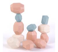SUPERBE BEBE Montessori Stacking and Sorting Toy for Babies and Kids 3+ - Wooden Activity and Development - Pastel Colors - Montessori Educational Games for Toddlers - Birthday Gift