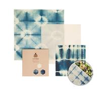 Beeswax Wrap, Reusable Beeswax Wraps for Food, Zero Waste Food Wraps, Set of 3, Small, Medium and Large, BeeIndigo
