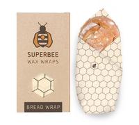 SUPERBEE Beeswax Wrap for Food, XXL Breadwrap - Hexagonia, Reusable Bees Wrap Paper for Wrapping Vegetables, Cheese Paper, Bowl Covers and Sandwich Wrapping Paper, XXL Bread wrap