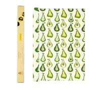 SuperBee Beeswax Wrap Roll 33x90cm - Cut-to-Size Reusable Food Wrap - Pears
