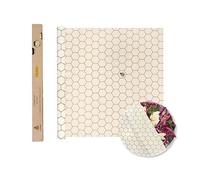 SUPERBEE Beeswax Wrap Roll, Reusable Beeswax for Food, Reusable Bees Paper for Wrapping Vegetables, Cheese, Bowl Covers and Sandwich Wrapping Paper, Roll XL - Hexagonia