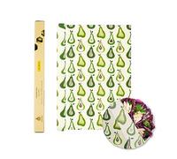 SUPERBEE Beeswax Wrap Roll, Reusable Beeswax Wraps for Food, Reusable Bees Paper for Wrapping Vegetables, Cheese, Bowl Covers and Sandwich Wrapping Paper, Roll XL - Pears