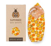 SuperBee Beeswax Wraps | XXL Breadwrap - Reusable Beeswax Wraps for Food, Zero Waste Food Wraps (Passion Som)