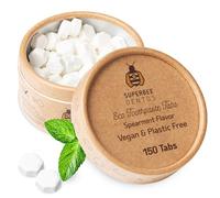 SuperBee Dentos Toothpaste Tablets 150 Tabs - Fluoride Free, Spearmint