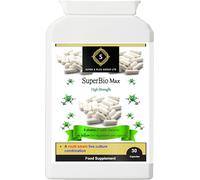 SuperBio Max Probiotic 20 Billion CFU - Gut Health & Immune Support - Vegan, Gluten & Dairy Free - 30 Capsules