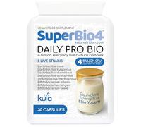 SuperBio4 - Daily Probiotic 8 Strain Live Bio Culture Complex - 4 Billion CFU Friendly Bacteria - High Strength Full Spectrum Gut Flora Supplement - Acid and Bile Resistant Capsules - 30 Days Supply
