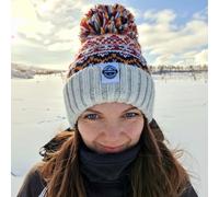 SuperBobble Fairisle Beanie Bobble Hat - Cream Cherry