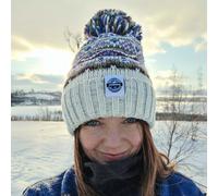 SuperBobble Fairisle Knit Beanie Bobble Hat - Heather