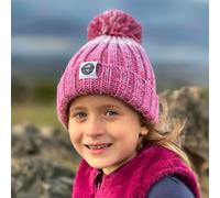 SuperBobble Kids Rose Pink Gradient Rib Knit Hat