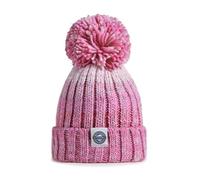 Superbobble Kids Rose Pink Gradient Rib Knit Hat, Unisex, One Size